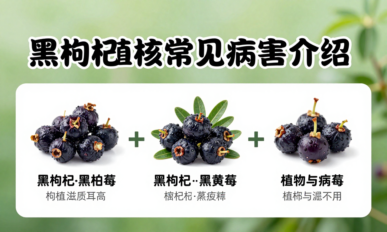 黑枸杞植株常见病害介绍 带你了解黑枸杞种植中的病害识别与防治要点