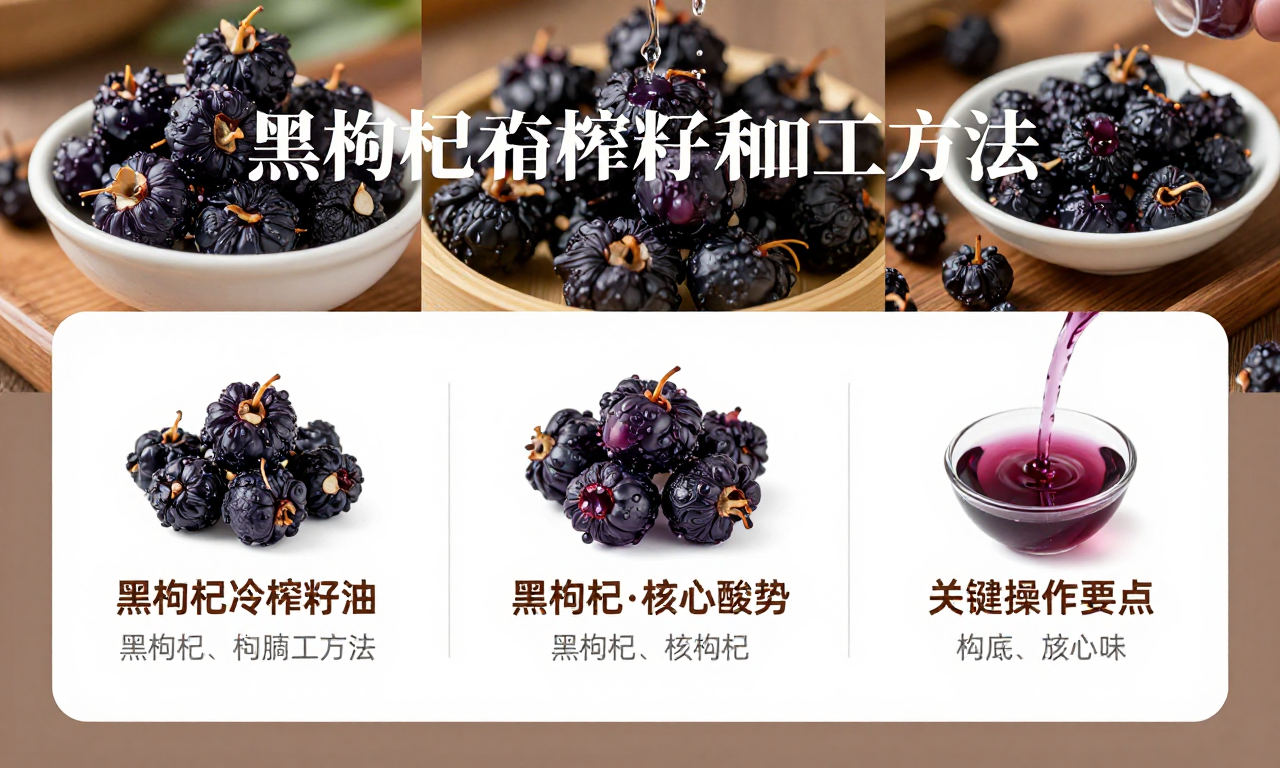 黑枸杞冷榨籽油加工方法 科普其核心优势与关键操作要点