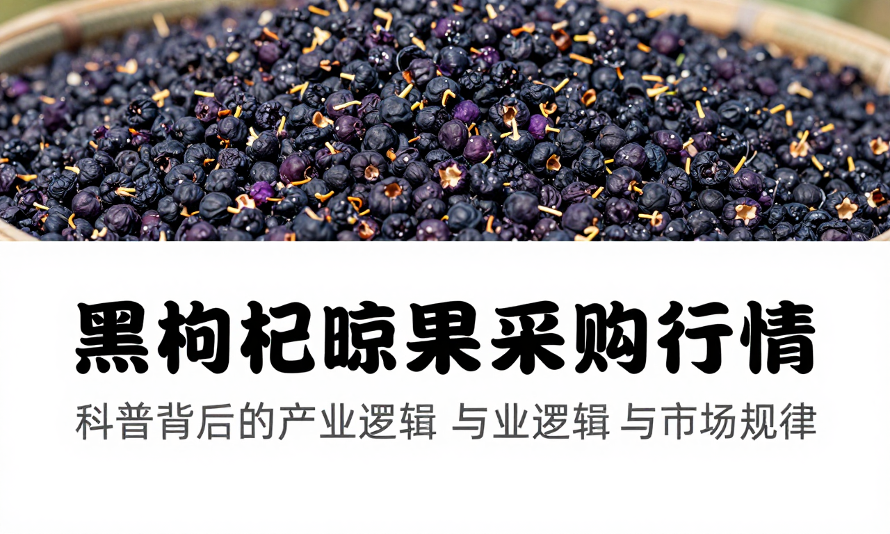 黑枸杞晾晒原料果收购行情 科普其背后的产业逻辑与市场规律