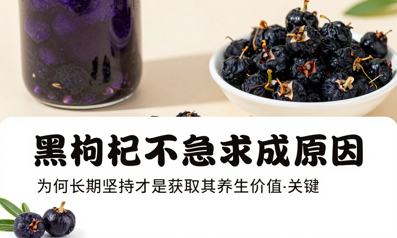 黑枸杞养生不能急于求成原因：为何长期坚持才是获取其养生价值的关键