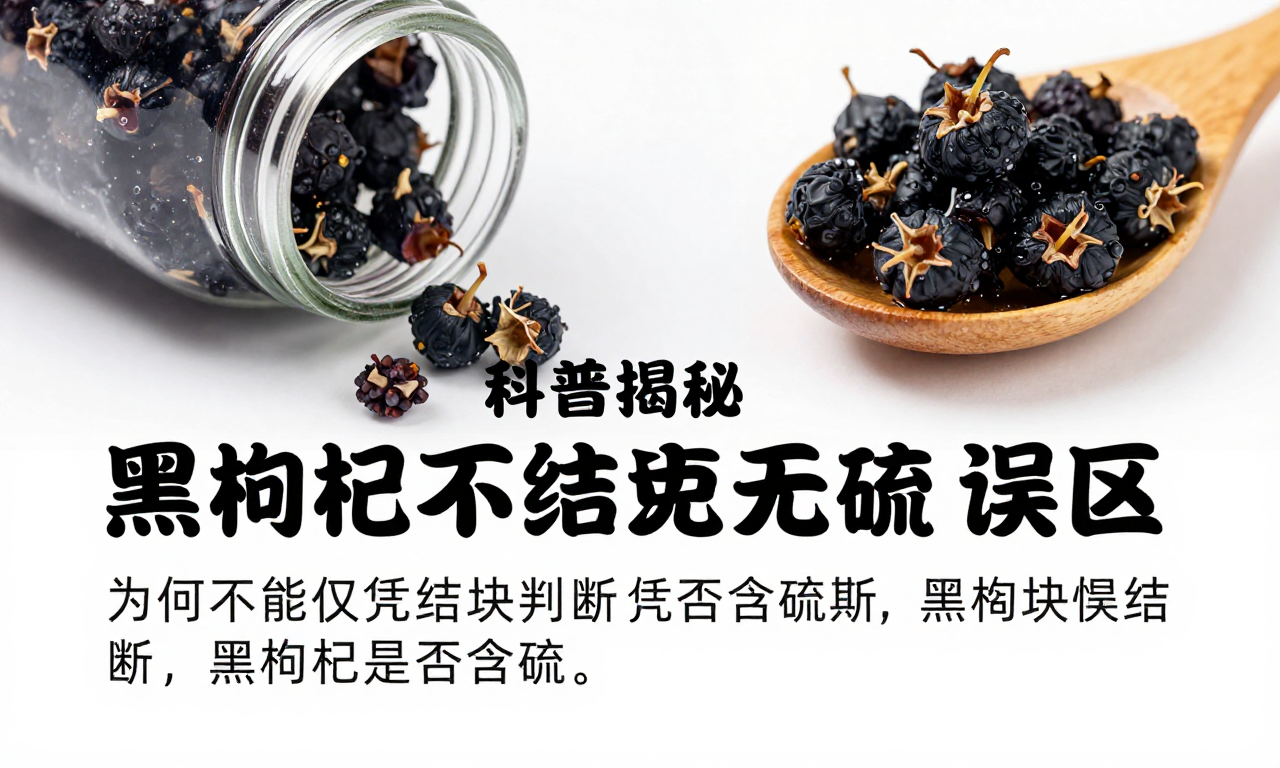 黑枸杞不结块就是无硫误区 科普揭秘为何不能仅凭结块判断黑枸杞是否含硫